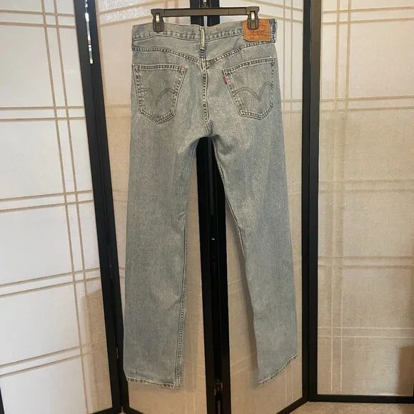 Levi's 505 Straight Fit Men's Jeans 33W x 36L - Picture 4 of 8